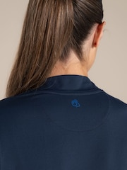Craghoppers Blue NosiLife Long Sleeved Mock Neck Top - Image 3 of 6