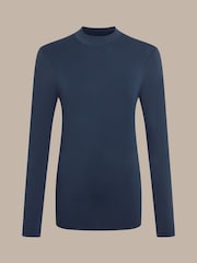 Craghoppers Blue NosiLife Long Sleeved Mock Neck Top - Image 6 of 6