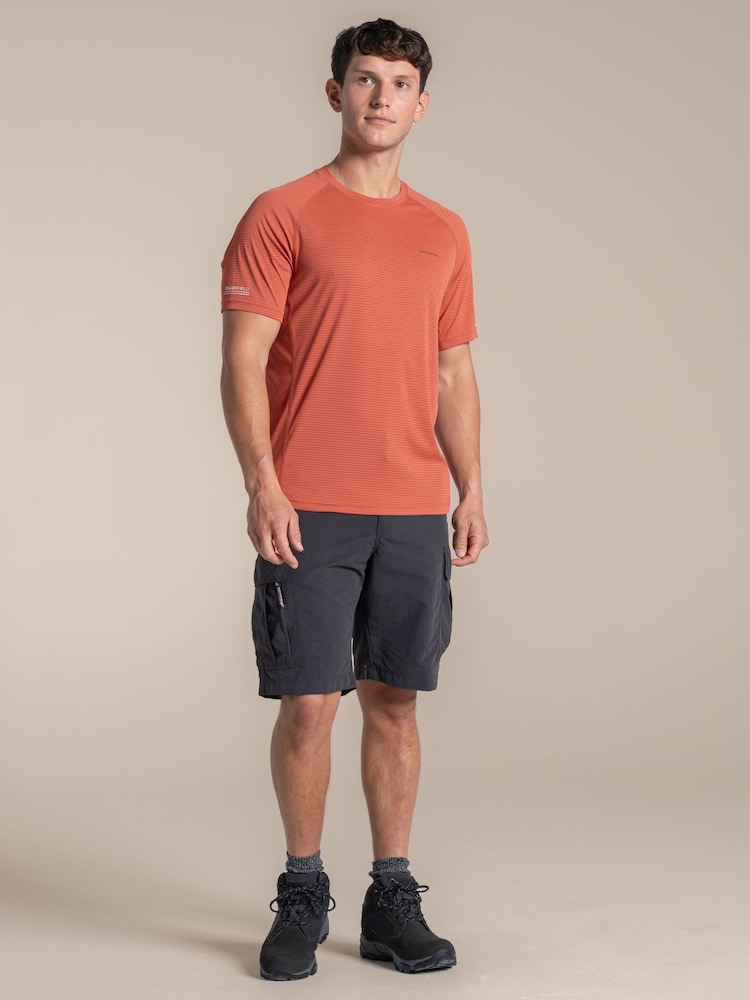 Craghoppers Orange NosiLife SolarShield+ Short Sleeved T-Shirt - Image 1 of 4 Craghoppers Orange NosiLife SolarShield+ Short Sleeved T-Shirt - Image 1 of 4