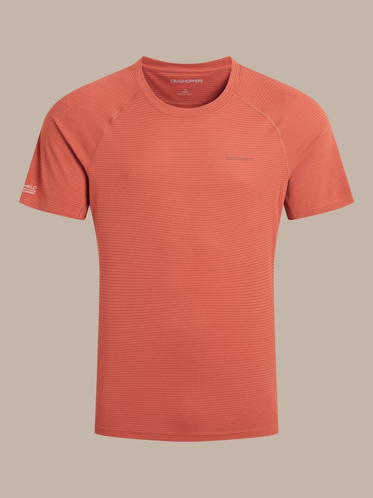 Craghoppers Orange NosiLife SolarShield+ Short Sleeved T-Shirt - Image 4 of 4 Craghoppers Orange NosiLife SolarShield+ Short Sleeved T-Shirt - Image 4 of 4