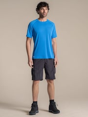 Craghoppers Blue NosiLife SolarShield+ Short Sleeved T-Shirt - Image 3 of 4