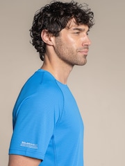 Craghoppers Blue NosiLife SolarShield+ Short Sleeved T-Shirt - Image 4 of 4
