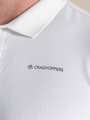 Craghoppers Cream NosiLife Bramshaw Long Sleeved Polo Top - Image 3 of 6