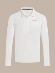 Craghoppers Cream NosiLife Bramshaw Long Sleeved Polo Top - Image 4 of 6