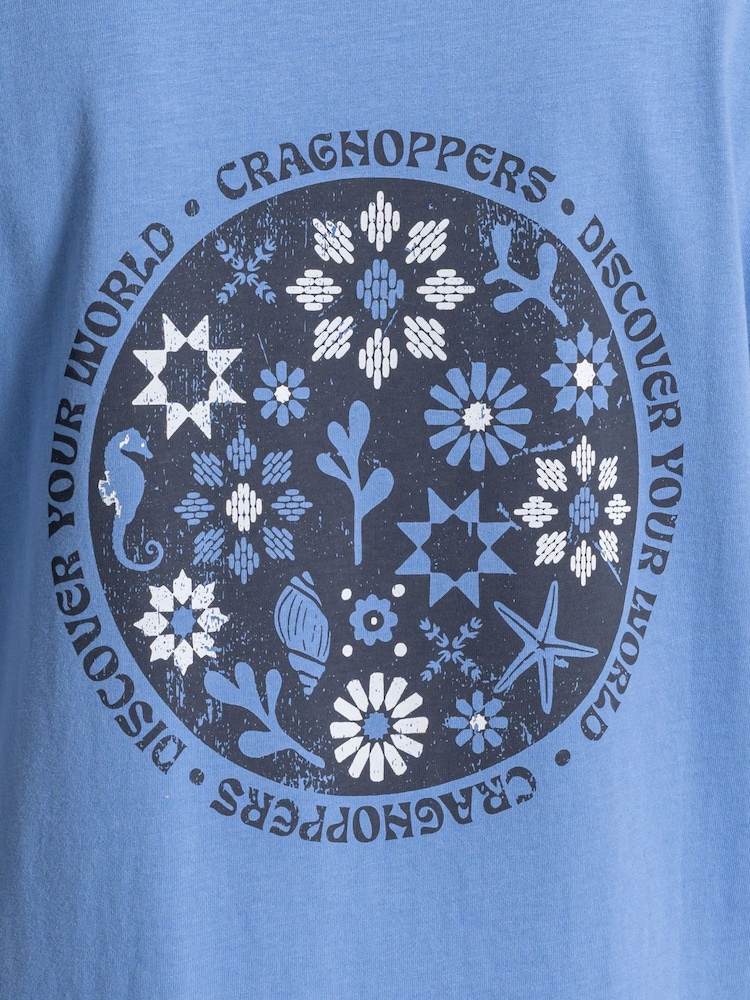 Craghoppers Blue Yago Short Sleeved Top - Image 5 of 5