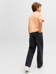 JACK & JONES JUNIOR Black Alex Worker Trousers - Image 3 of 7