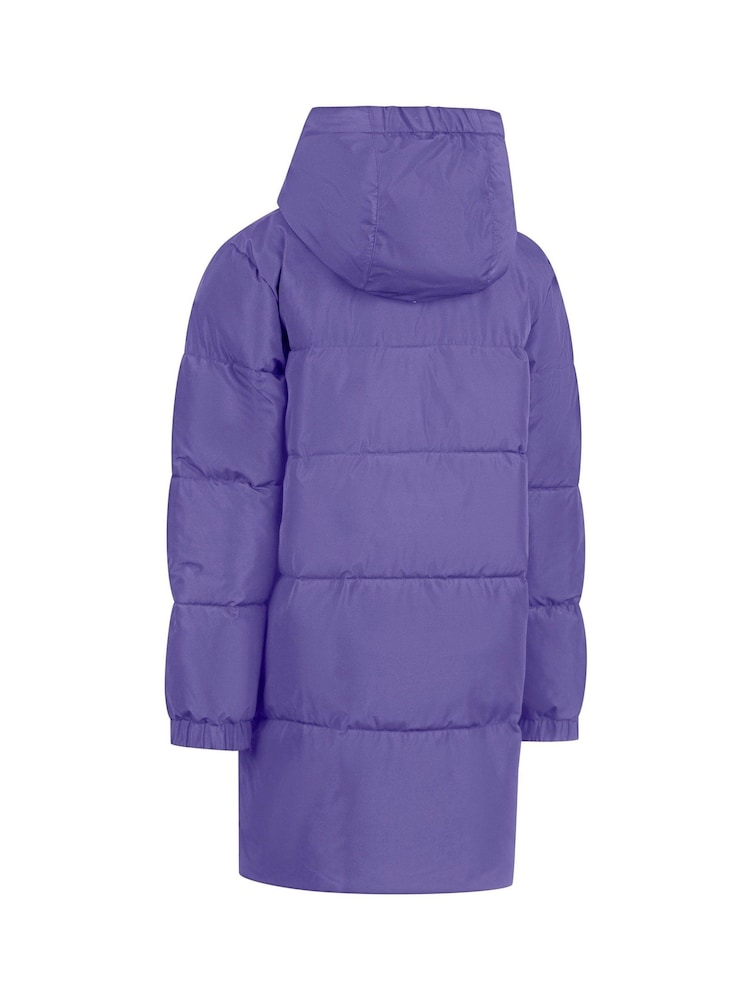 Trespass Purple Northridge Longline Puffer Jacket - Image 2 of 2