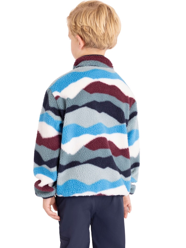 Trespass Blue Ovie Kids Fleece - Image 3 of 3 Trespass Blue Ovie Kids Fleece - Image 3 of 3