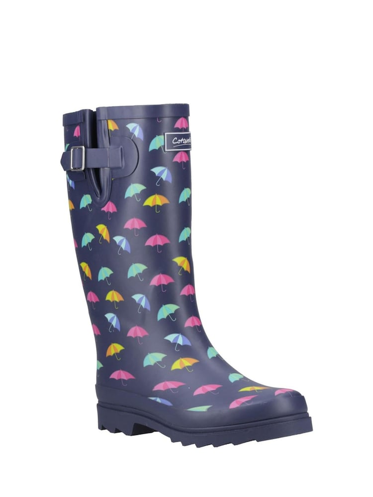 Mėlyna - „Cotswolds Cleeve“ aukšti sintetinės gumos Wellingtons batai - 1 paveikslėlis iš 4 Mėlyna - „Cotswolds Cleeve“ aukšti sintetinės gumos Wellingtons batai - 1 paveikslėlis iš 4