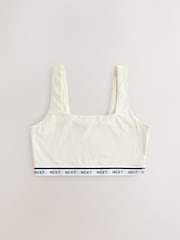 Pink/Plum/Cream 3 Pack Cotton Rich Ultimate Comfort Crop Tops - Image 3 of 6