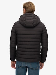 Svart - Superdry Med hette Fuji Fôret jakke - Bilde 3 av 8