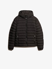 Svart - Superdry Med hette Fuji Fôret jakke - Bilde 7 av 8