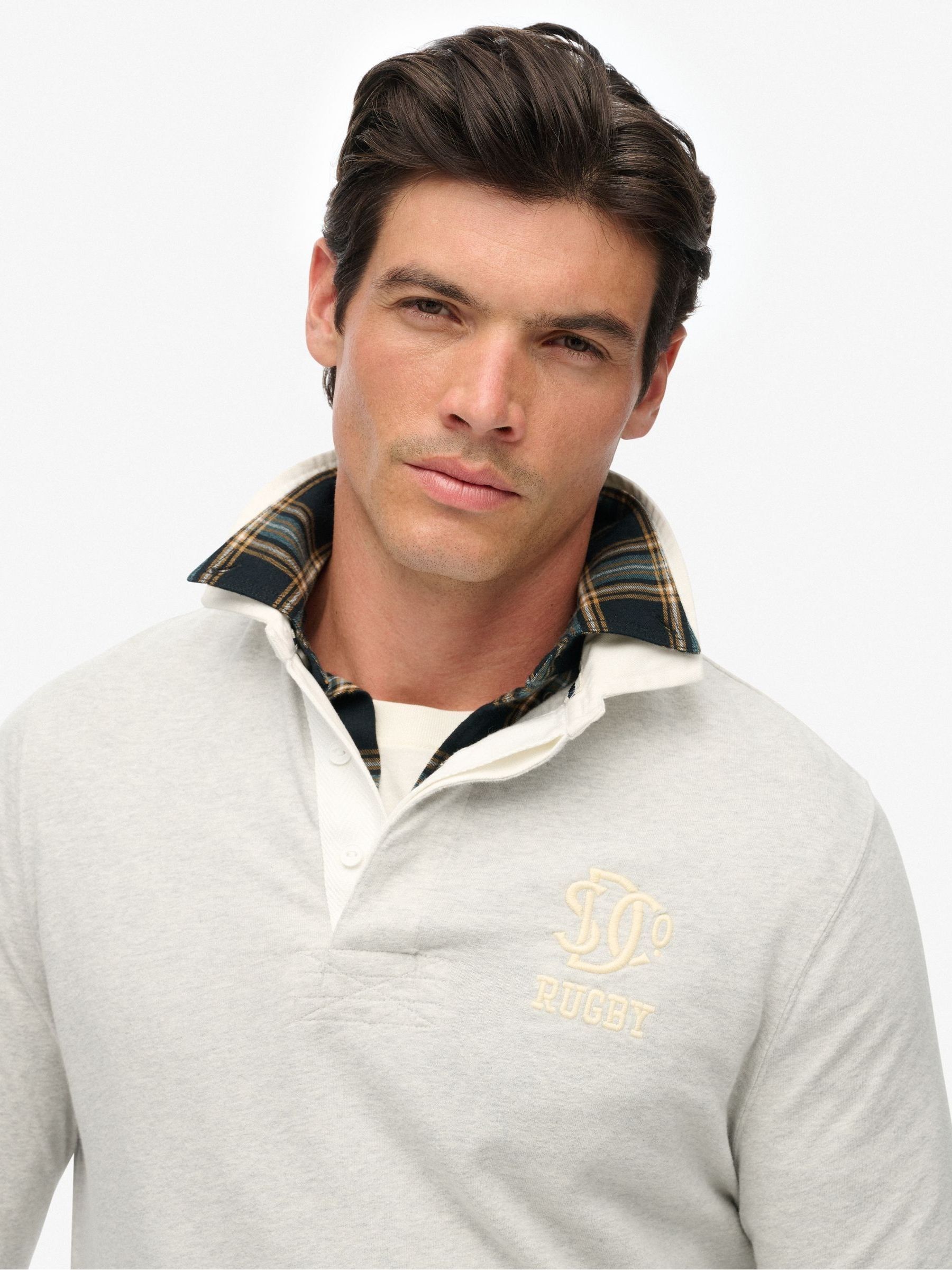 Buy Superdry Grey Vintage Athletic Jersey Rugby T-Shirt from Next USA