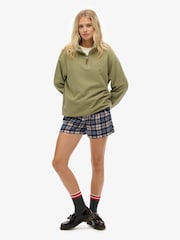 Superdry Green Classic Essential Half Zip Jumper - Image 3 of 7