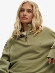 Superdry Green Classic Essential Half Zip Jumper - Image 5 of 7