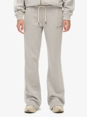 Superdry Grey Athletic Stripe Flare Joggers - Image 5 of 8