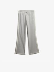 Superdry Grey Athletic Stripe Flare Joggers - Image 7 of 8