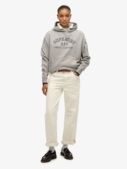 Grå - Superdry Athletic Essentials Relaxed Hettegenser - Bilde 4 av 7