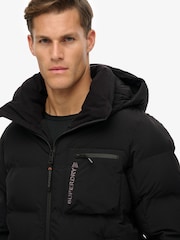 Superdry Black Ski Sports Padded Jacket - Image 4 of 8