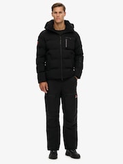 Superdry Black Ski Sports Padded Jacket - Image 6 of 8