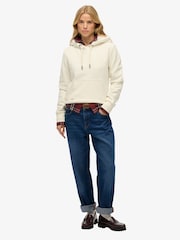 Superdry Cream Finest Goods Relaxed Hoodie - Image 4 of 7