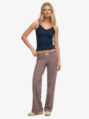 Superdry Red Stripe Athletic Essentials Stripe Jersey Trousers - Image 8 of 9