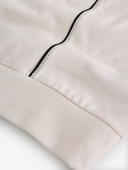 Daily by Desmond & Dempsey Cream Caballo Embroidered Sweat Top - Image 9 of 9
