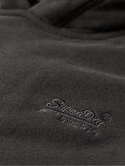 Superdry Black Essential Logo Half Brushed Hoodie - Image 6 of 6