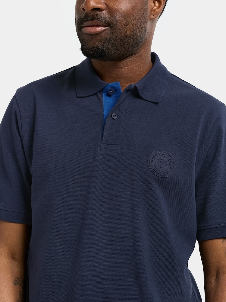Didriksons Blue Axel Polo Shirt - Image 4 of 4