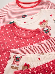 Red Bear Wide Long Leg Pyjamas 3 Pack (3-16yrs) - Image 6 of 8