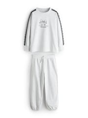 Black/Cream Jogger Pyjamas 2 Pack (3-16yrs) - Image 10 of 10