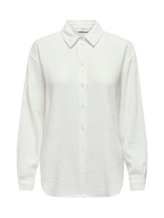 JDY White Cheesecloth Regular Fit Shirt - Image 5 of 6