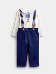 JoJo Maman Bébé Navy Blue Peter Rabbit™ 2-Piece Smart Set - Image 1 of 7