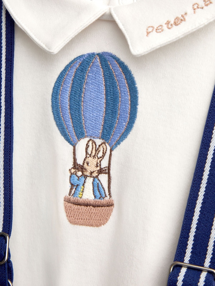 JoJo Maman Bébé Navy Blue Peter Rabbit™ 2-Piece Smart Set - Image 7 of 7