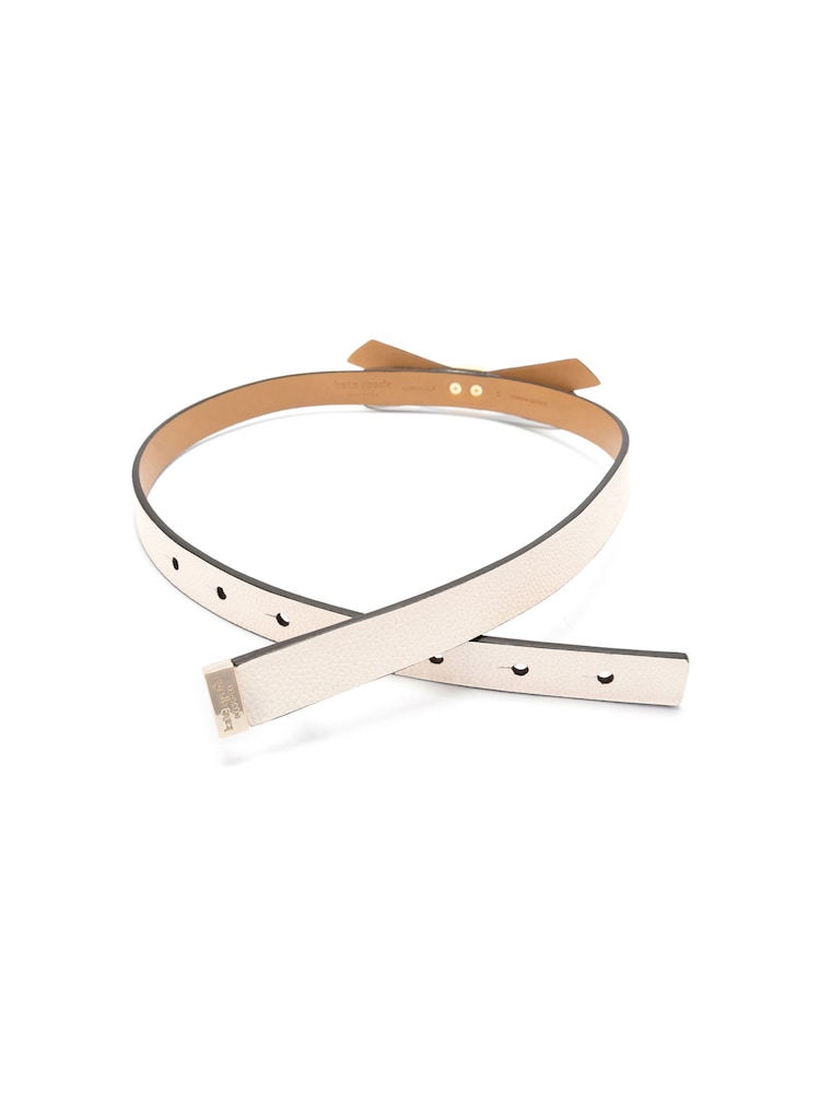 Kate Spade White New York 19mm Deco Bow Belt - Image 2 of 4