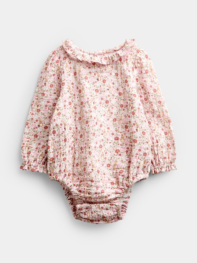 JoJo Maman Bébé Pink Peter Rabbit Flopsy Cord Dungaree Set - Image 2 of 8 JoJo Maman Bébé Pink Peter Rabbit Flopsy Cord Dungaree Set - Image 2 of 8