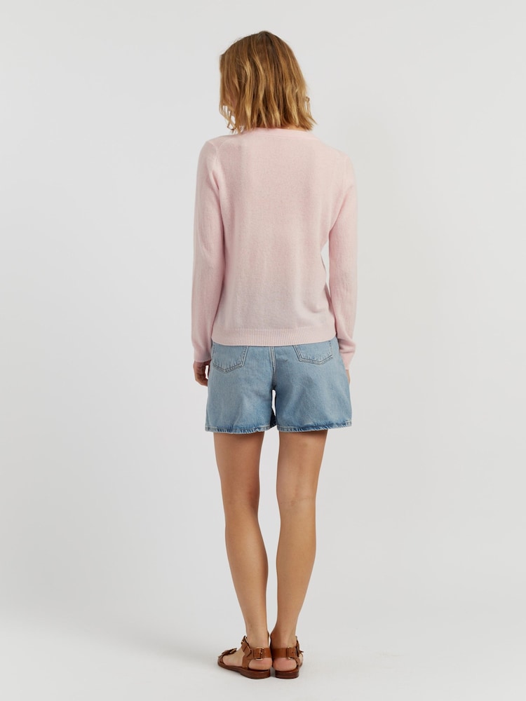 Chinti & Parker Pink Air Cashmere Sweater - Image 2 of 3