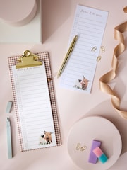 Cream Hamish the Highland Cow List Pad and Pen - Image 1 of 4