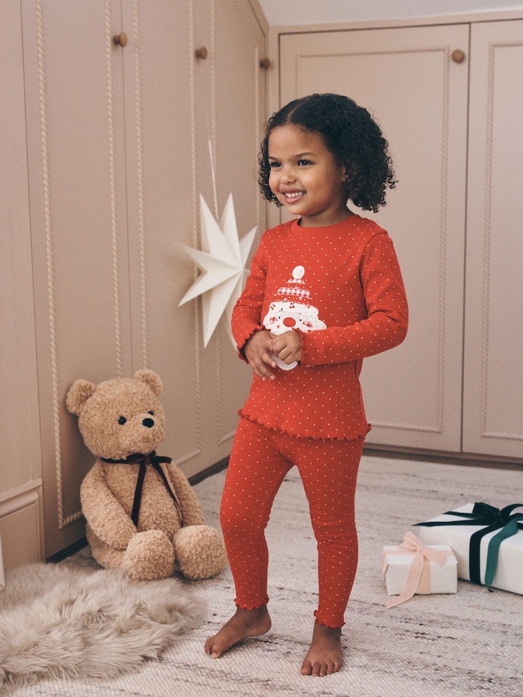 Red Santa Christmas Snuggle Pyjamas Set (9mths-12yrs) - Image 2 of 8 Red Santa Christmas Snuggle Pyjamas Set (9mths-12yrs) - Image 2 of 8