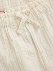 Ecru Embroidered Christmas Woven Button Through Pyjamas (9mths-10yrs) - Image 14 of 14