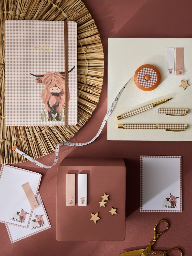 Hamish the Highland Cow Notebook Stationery Set - Изображение 1 5