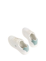 Hvit/Blå - Calvin Klein Avenue skinnsko med logo - Bilde 3 av 4