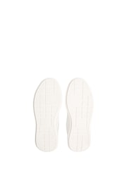 Hvit/Blå - Calvin Klein Avenue skinnsko med logo - Bilde 4 av 4