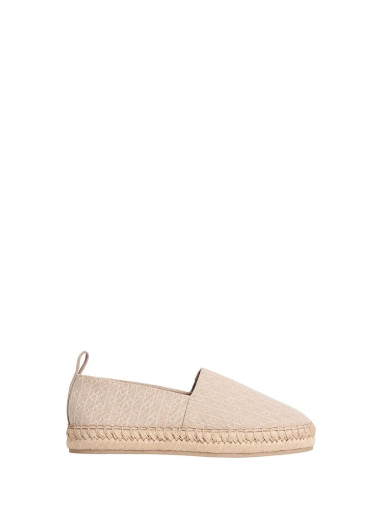 Calvin Klein Grey Emblem Logo Espadrilles - Image 1 of 4