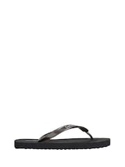 Calvin Klein Black Metallic Pearlised Flip Flops - Image 1 of 5