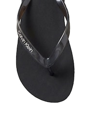 Calvin Klein Black Metallic Pearlised Flip Flops - Image 5 of 5