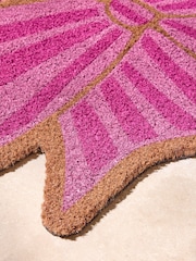 Pink Shaped Bow Coir Doormat - Image 4 of 5