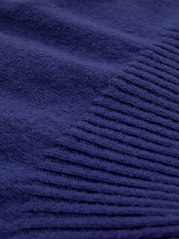 Celtic & Co. Blue Supersoft Slouch Roll Neck Jumper - Image 6 of 6 Celtic & Co. Blue Supersoft Slouch Roll Neck Jumper - Image 6 of 6