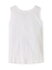 Celtic & Co. בצבע לבן חולצת ג'רזי במרקם לא אחיד ללא שרוולים עם קפל בגב - תמונה 1 מתוך 1