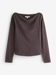 Gris - Laura Ashley Cowl Neck Yoga Top - Imagen 1 de 3